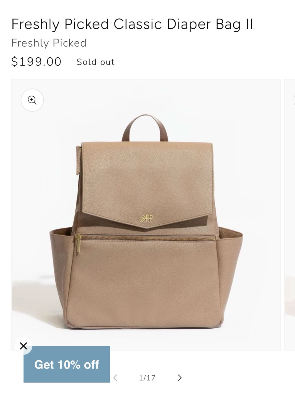Freshly Picked Fig Classic Diaper Backpack
